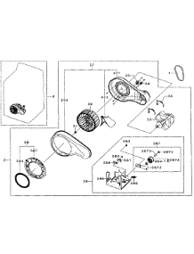 Motor Assy parts for Samsung Dryer DV484GTHAWR/A1-01 from AppliancePartsPros.com