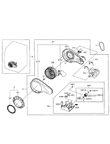 Motor Assy parts for Samsung Dryer DV455GVGSGR/AA-01 from AppliancePartsPros.com
