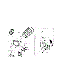 Drum Assy parts for Samsung Dryer DV42H5600EW/A3-00 from AppliancePartsPros.com