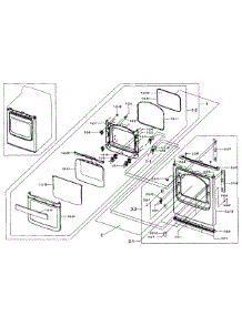 Front / Door parts for Samsung Dryer DV484GTHASU/A1-01 from AppliancePartsPros.com
