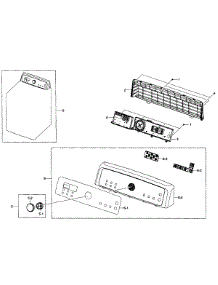 Control Panel parts for Samsung Dryer DV484GTHASU/A1-01 from AppliancePartsPros.com