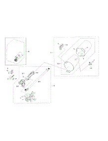 Duct & Burne parts for Samsung Dryer DV45H6300GG/A3-00 from AppliancePartsPros.com