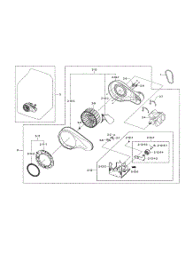 Motor Duct parts for Samsung Dryer DV45H7000EP/A3-00 from AppliancePartsPros.com