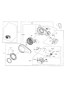 Motor Duct parts for Samsung Dryer DV45H7200GW/A2-00 from AppliancePartsPros.com