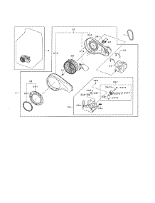 Motor Duct parts for Samsung Dryer DV476GTHASU/A1-01 from AppliancePartsPros.com