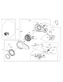 Motor Duct parts for Samsung Dryer DV48H7400GW/A2-00 from AppliancePartsPros.com