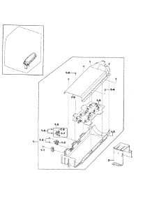 Heater Assy parts for Samsung Dryer DV219AEW/XAA-01 from AppliancePartsPros.com
