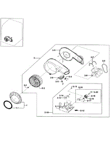 Motor Assy parts for Samsung Dryer DV219AEW/XAA-01 from AppliancePartsPros.com