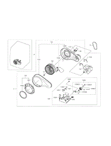 Motor parts for Samsung Dryer DV511AEW/XAA-02 from AppliancePartsPros.com