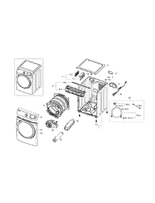 Main Assy parts for Samsung Dryer DV511AEW/XAA-02 from AppliancePartsPros.com