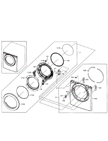 Front Assy parts for Samsung Dryer DV231AEW/XAA-01 from AppliancePartsPros.com