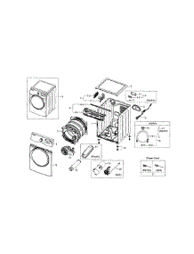Main Assy parts for Samsung Dryer DV331AGR/XAA-03 from AppliancePartsPros.com