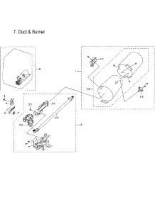 Gas Burner parts for Samsung Dryer DVG60M9900V/A3-00 from AppliancePartsPros.com