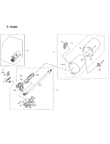 Duct & Burner parts for Samsung Dryer DVG54M8750V/A3-00 from AppliancePartsPros.com