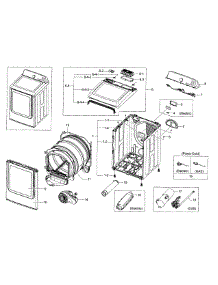 Main Assy parts for Samsung Dryer DV50F9A7EVP/A2-00 from AppliancePartsPros.com