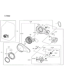 Motor Duct parts for Samsung Dryer DVG50M7450P/A3-00 from AppliancePartsPros.com