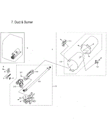 Gas Burner parts for Samsung Dryer DVG60M9900W/A3-00 from AppliancePartsPros.com