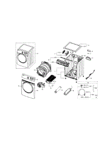 Main Assy parts for Samsung Dryer DV395ETPARA/A1-00 from AppliancePartsPros.com