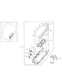 Duct Heater parts for Samsung Dryer DV331AER/XAA-01 from AppliancePartsPros.com