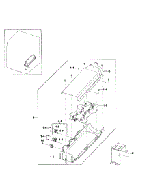 Duct Heater parts for Samsung Dryer DV330AEB/XAA-03 from AppliancePartsPros.com