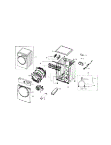 Main Assy parts for Samsung Dryer DV331AEW/XAA-02 from AppliancePartsPros.com