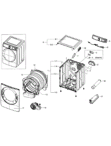Main Assy parts for Samsung Dryer DV56H9100EG/A2-00 from AppliancePartsPros.com