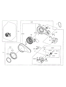 Motor Duct parts for Samsung Dryer DV56H9100EG/A2-00 from AppliancePartsPros.com