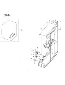 Duct Heater parts for Samsung Dryer DVE55M9600V/A3-00 from AppliancePartsPros.com
