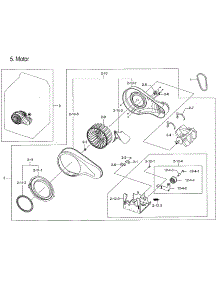 Motor Duct parts for Samsung Dryer DVG52M7750V/A3-00 from AppliancePartsPros.com