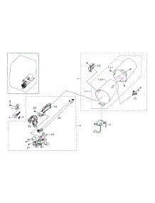 Duct & Burner parts for Samsung Dryer DV36J4000GW/A3-00 from AppliancePartsPros.com