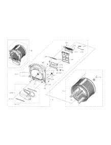 Drum parts for Samsung Dryer DV22K6800EW/A1-01 from AppliancePartsPros.com