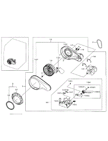 Motor parts for Samsung Dryer DV331AER/XAA-02 from AppliancePartsPros.com