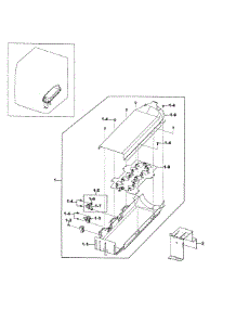 Heater Assy parts for Samsung Dryer DV395ETPAWR/A1-00 from AppliancePartsPros.com