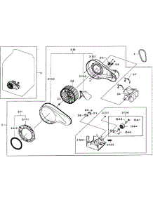 Motor Assy parts for Samsung Dryer DV50F9A8EVW/A2-01 from AppliancePartsPros.com