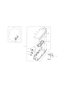 Duct Heater parts for Samsung Dryer DV331AEW/XAA-01 from AppliancePartsPros.com