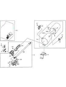 Heater Assy parts for Samsung Dryer DV50F9A8GVW/A2-01 from AppliancePartsPros.com