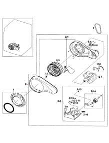 Motor Assy parts for Samsung Dryer DV520AGP/XAA-04 from AppliancePartsPros.com