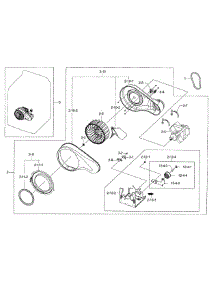 Motor Duct parts for Samsung Dryer DV56H9100GW/A2-00 from AppliancePartsPros.com