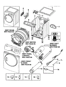 Main Assy parts for Samsung Dryer DV219AGB/XAA-00 from AppliancePartsPros.com