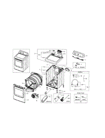Main Assy parts for Samsung Dryer DV5471AEP/XAA-04 from AppliancePartsPros.com