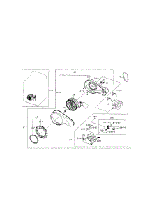 Motor Duct parts for Samsung Dryer DV5471AEP/XAA-04 from AppliancePartsPros.com