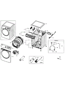 Main Assy parts for Samsung Dryer DV393GTPAWR/A1-01 from AppliancePartsPros.com