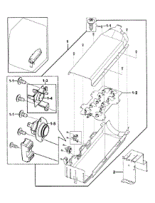Heater Assy parts for Samsung Dryer DV331AEW/XAA-00 from AppliancePartsPros.com