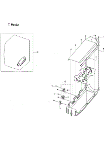 Duct Heater parts for Samsung Dryer DVE60M9900W/A3-00 from AppliancePartsPros.com