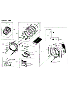 Drum Assy parts for Samsung Dryer DV393GTPARA/A1-01 from AppliancePartsPros.com