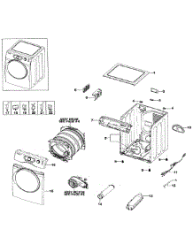 Main Assy parts for Samsung Dryer DV328AEW/XAA-01 from AppliancePartsPros.com