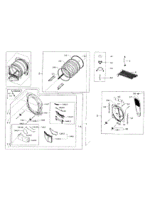 Drum Parts parts for Samsung Dryer DV56H9000EW/A2-00 from AppliancePartsPros.com