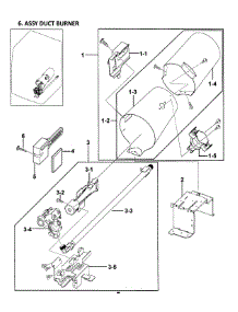 Heater Assy parts for Samsung Dryer DV328AGW/XAA-00 from AppliancePartsPros.com