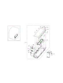 Duct Heater parts for Samsung Dryer DV5471AEW/XAA-00 from AppliancePartsPros.com