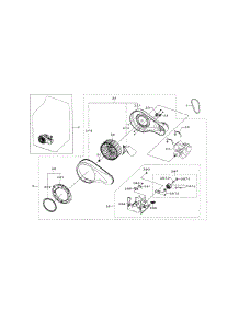 Motor Duct parts for Samsung Dryer DV5471AEW/XAA-00 from AppliancePartsPros.com